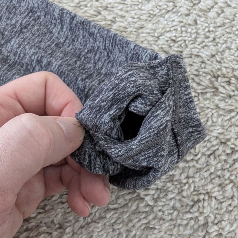 Lululemon On Repeat Rulu Hoodie Heathered Black Lightweight Soft Training - Picture 11 of 11